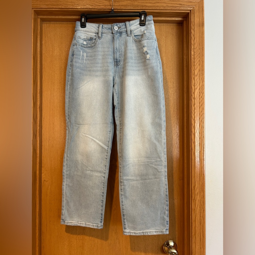 SO Women's Light Blue Boyfriend Jeans